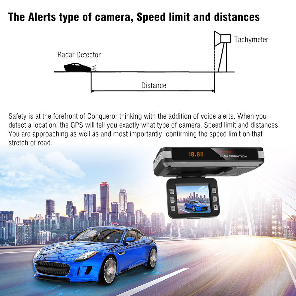 2 in 1 Dash cam antiradar combo speed camera Best Price