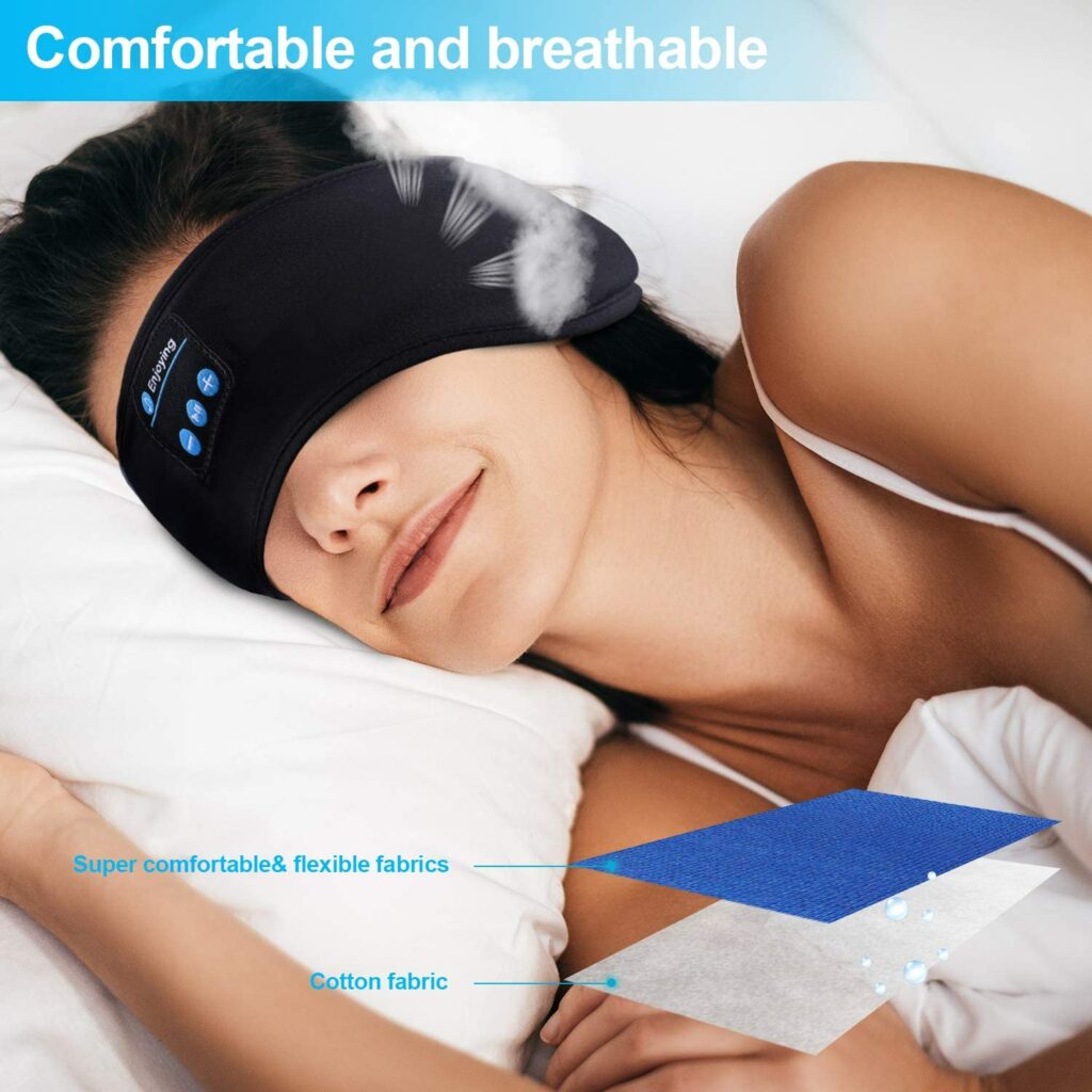 Bluetooth sleep mask lets you listen to music while you slumber